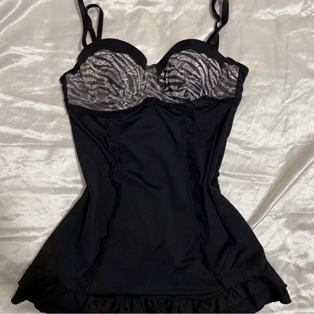 zebra print corset/babydoll top . ݁₊ ⊹ . ݁ ⟡ ݁